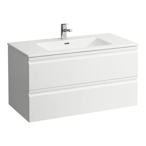 LAUFEN PRO S шкафчик под раковину, 1000х500х545 мм, с раковиной Slim 1000 мм, 2 ящика, включает в комплект органайзер для ящика, белый глянцевый