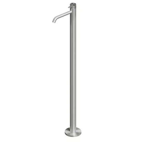 QuadroDesign SOURCE 1205AS/1 Смеситель для раковины напольный, цвет Brushed Stainless Steel