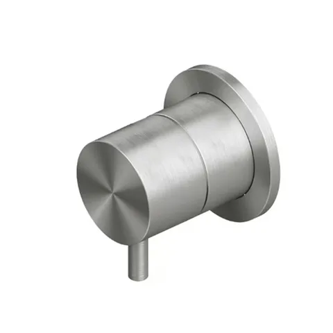 QuadroDesign SOURCE/OTTAVO 1344.00AS Переключатель из стены на 2 потребителя, цвет Brushed Stainless Steel