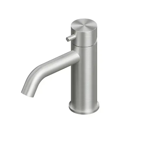 QuadroDesign SOURCE 1201AS Смеситель для раковины на 1 отверстие из столешницы, цвет Brushed Stainless Steel
