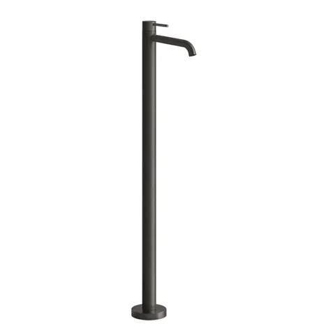 GESSI 316 FLESSA Смеситель для раковины напольный, однорычажный, внешняя часть, цвет Black Metal Brushed PVD