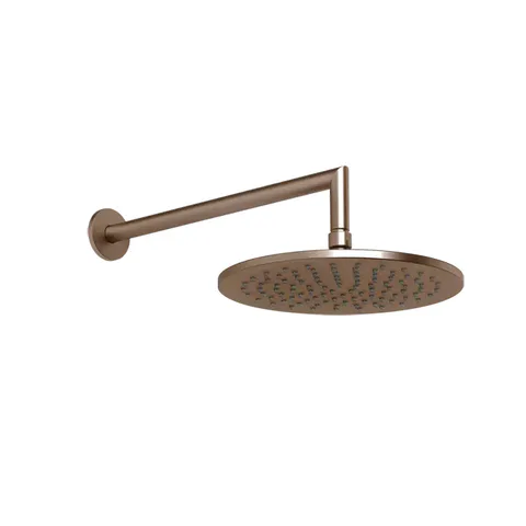 GESSI Верхний душ Ø250 мм., с настенным держателем 348 мм., цвет Copper Brushed PVD