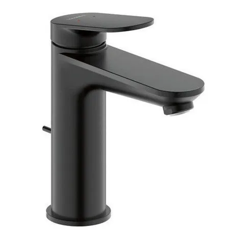 Duravit Circle L Однорычажный смеситель для умывальника  с донным клапаном, черный матовый
