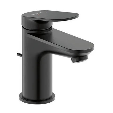 Duravit Circle M Однорычажный смеситель для умывальника  с донным клапаном, черный матовый