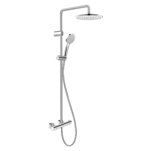 Duravit Wave Душевая система с термостатом, ручной душ , душевой шланг 1600 мм, ручной душ 3 режима 110 мм, хром (Спец.цена из наличия)
