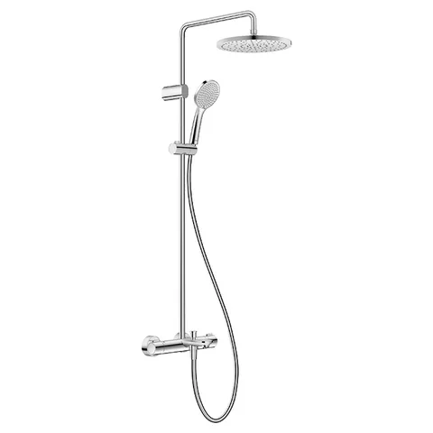 Duravit Wave Душевая система с термостатом, ручной душ , шланг 1600 мм, ручной душ 3 режима, излив 223 мм, хром (Спец.цена из наличия)