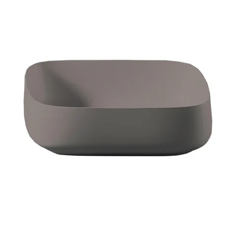 Artceram COGNAC Раковина настольная Quadro 55x35 см, цвет gravel/покрытие Saniglaze