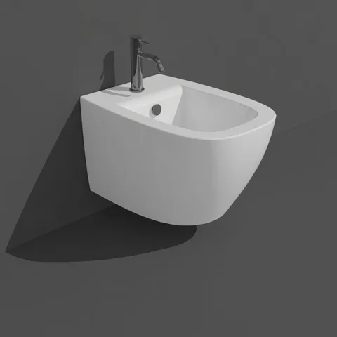 SIMAS JUNIPER  Биде подвесное 53,5x370xh32см, с 1 отв. для смесителя,  цвет белый глянец (без креплений F85)