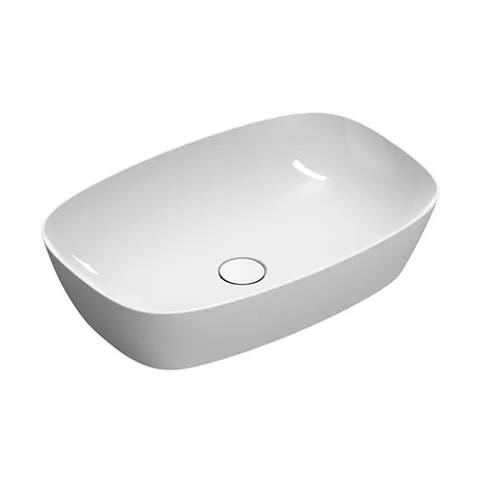 Catalano ALVEA Раковина 60x40 накладная, без отв. под смеситель, покрытие Cataglaze+, цвет белый глянцевый