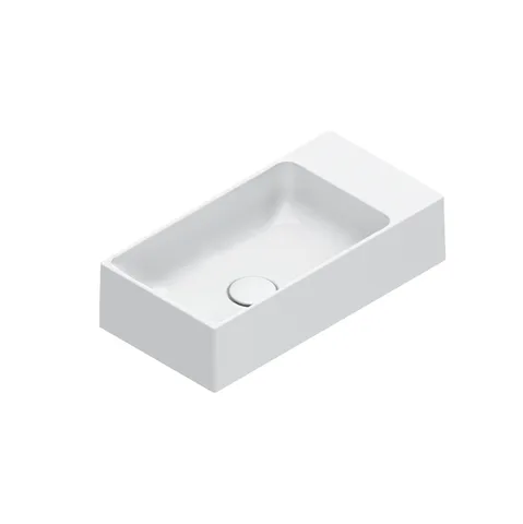 Catalano PREMIUM Раковина 50x25, без отв. под смеситель, покрытие Cataglaze+, цвет белый глянцевый