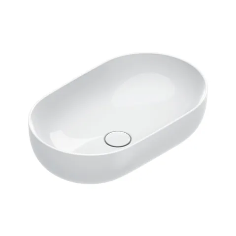 Catalano SFERA Раковина 60x37 h16 накладная, без отв. под смеситель, покрытие Cataglaze+, цвет белый глянцевый
