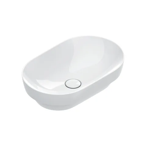 Catalano SFERA Раковина 55x35 h14 встраиваемая, без отв. под смеситель, покрытие Cataglaze+, цвет белый глянцевый