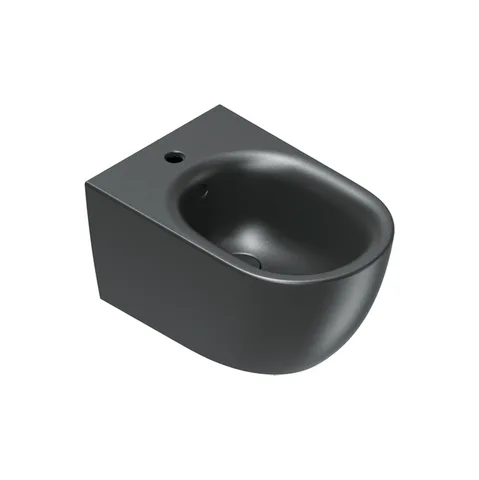 Catalano SFERA Биде подвесное 55x35, с 1 отв. под смеситель, покрытие Cataglaze+, без крепежа, цвет черный матовый