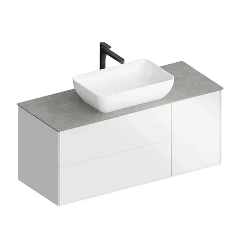 Kerama Marazzi Тумба PLAZA Modern подвесная 120 белый 3 ящика (Цена по Распродаже)