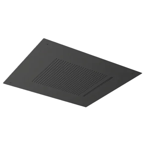 ALMAR Встраиваемый верхний душ 49,8х49,8 см, 2 типа струи, цвет Black Absolute Brushed PVD (спец.цена из наличия)