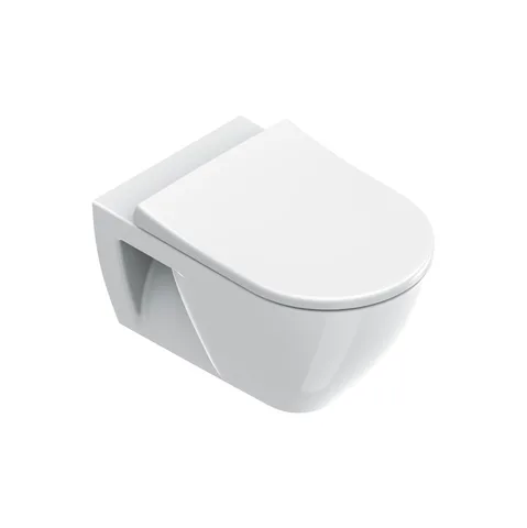 Catalano SFERA Унитаз подвесной 54x35, безободковый, покрытие Cataglaze+, открытый креп., цвет белый глянцевый