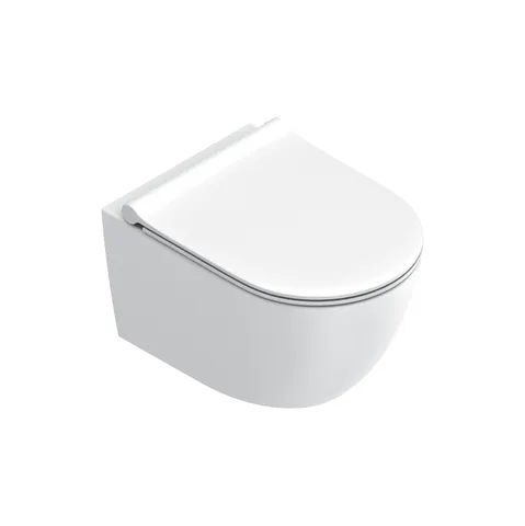 Catalano SFERA Унитаз подвесн 50x35, безободковый, смыв Tornado, покрытие Twinglaze+, без крепежа, цвет белый матов