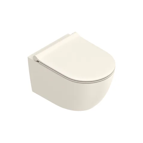 Catalano SFERA Унитаз подвесной 50x35, безободковый, смыв Tornado, покрытие Twinglaze+, без крепежа, цвет Lino Satinato