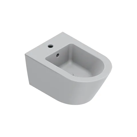 Catalano ZERO Биде подвесное 55x35, с 1 отв. под смеситель, покрытие Cataglaze+, без крепежа, цвет Cemento Satinato