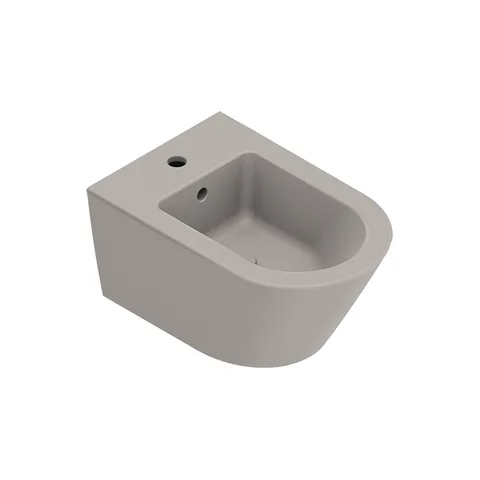 Catalano ZERO Биде подвесное 55x35, с 1 отв. под смеситель, покрытие Cataglaze+, без крепежа, цвет Tortora Satinato