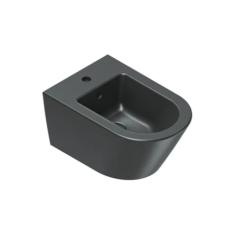 Catalano ZERO Биде подвесное 55x35, с 1 отв. под смеситель, покрытие Cataglaze+, без крепежа, цвет черный матовый