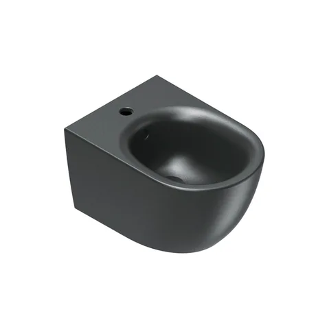 Catalano SFERA Биде подвесное 50x35, с 1 отв. под смеситель, покрытие Cataglaze+, без крепежа, цвет черный матовый