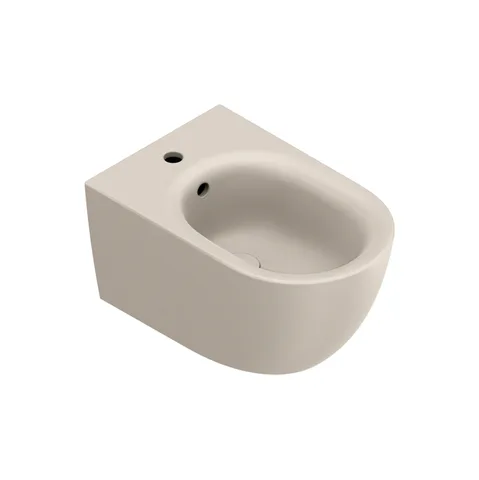 Catalano SFERA Биде подвесное 55x35, с 1 отв. под смеситель, покрытие Cataglaze+, без крепежа, цвет Sabbia Satinato