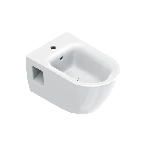 Catalano SFERA Биде подвесное 55x35, с 1 отв. под смеситель, покрытие Cataglaze+, открытый креп., цвет белый глянцевый