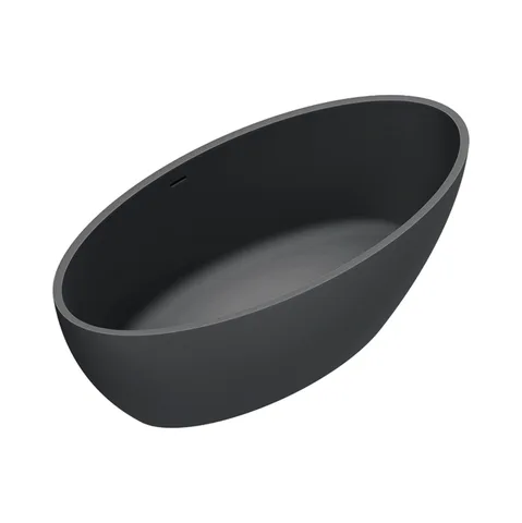 Catalano SOLID Ванна  165x80h52 с переливом, сифон в комплекте, цвет черный матовый