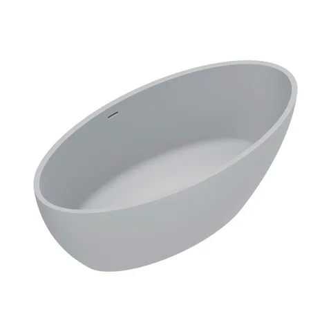 Catalano SOLID Ванна  165x80h52 с переливом, сифон в комплекте, цвет Cemento Satinato