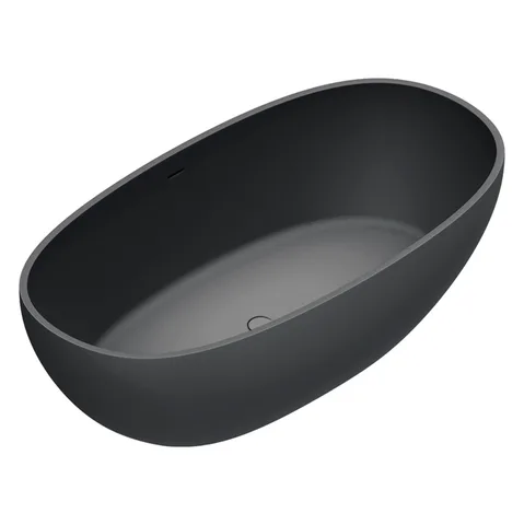 Catalano SOLID Ванна  176X91h52 с переливом, сифон в комплекте, цвет черный матовый