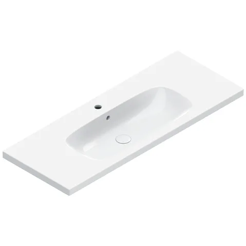 Catalano ALVEA Раковина 120x46, с 1 отв. под смеситель, покрытие Cataglaze+, цвет белый глянцевый