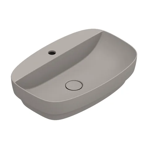 Catalano ALVEA Раковина 60x40 встраиваемая, с 1 отв. под смеситель, покрытие Cataglaze+ , цвет Tortora Satinato