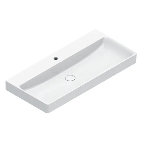 Catalano GREEN Раковина 100x47, с 2 отв. под смеситель, покрытие Cataglaze+ , цвет белый глянцевый