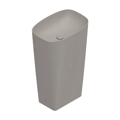 Catalano GREEN Раковина 55x38 h85 свободностоящая, без отв. под смеситель, покрытие Cataglaze+, слив в пол, цвет Tortora Satinato