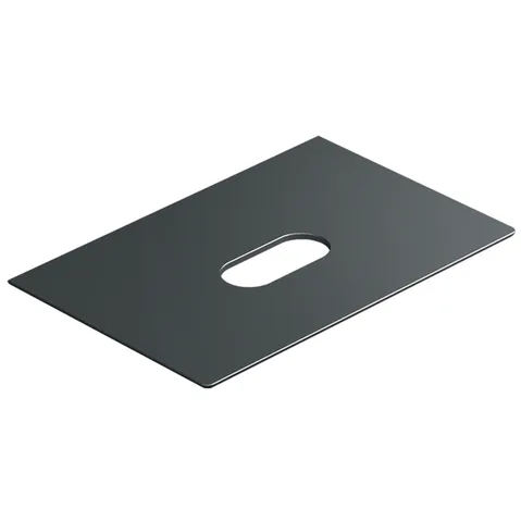 Catalano Столешница керамическая 75x50, с отверстием , цвет черный матовый