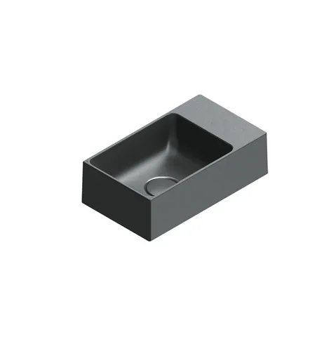 Catalano PREMIUM Раковина 40x23, без отв. под смеситель, покрытие Cataglaze+, цвет черный матовый