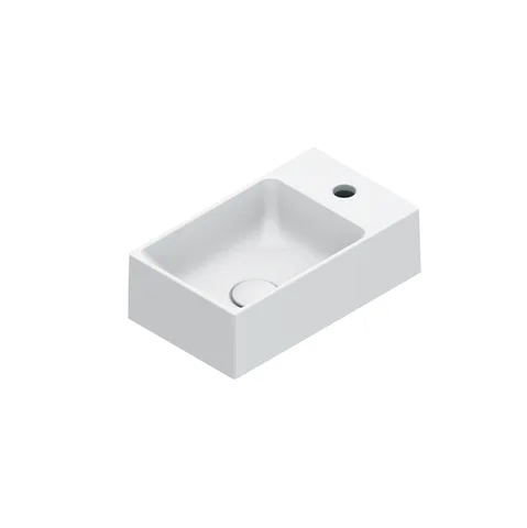 Catalano PREMIUM Раковина 40x23, с 1 отв. под смеситель, покрытие Cataglaze+, цвет белый глянцевый