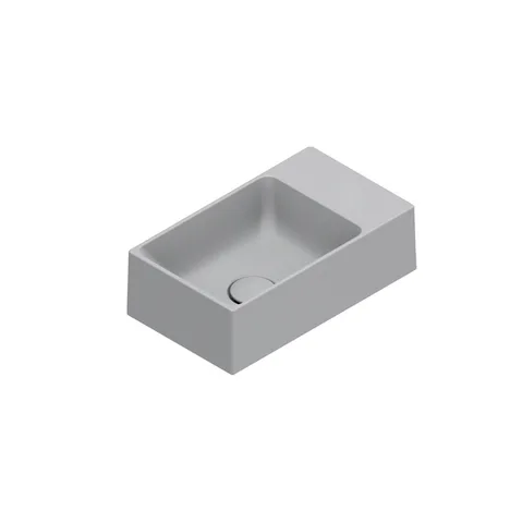 Catalano PREMIUM Раковина 40x23, без отв. под смеситель, покрытие Cataglaze+, цвет Cemento Satinato