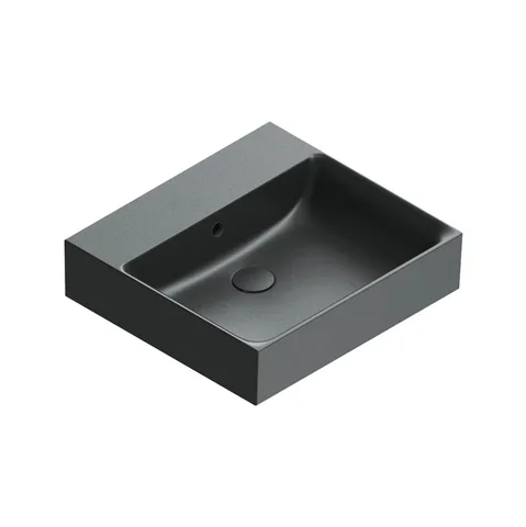 Catalano PREMIUM Раковина 50x47, без отв. под смеситель, покрытие Cataglaze+, цвет черный матовый
