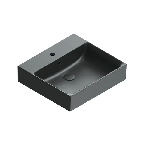 Catalano PREMIUM Раковина 50x47, с 1 отв. под смеситель, покрытие Cataglaze+ , цвет черный матовый
