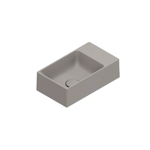 Catalano PREMIUM Раковина 40x23, без отв. под смеситель, покрытие Cataglaze+, цвет Tortora Satinato