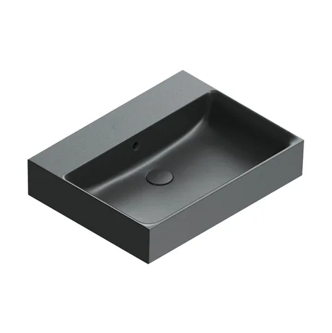 Catalano PREMIUM Раковина 60x47, без отв. под смеситель, покрытие Cataglaze+, цвет черный матовый