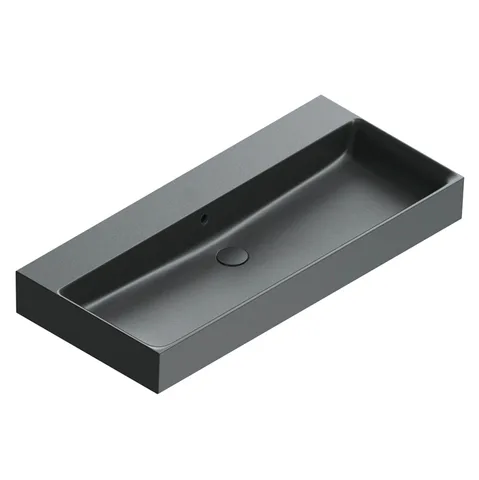 Catalano PREMIUM Раковина 100x47, без отв. под смеситель, покрытие Cataglaze+, цвет черный матовый