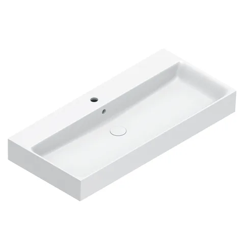 Catalano PREMIUM Раковина 100x47, с 1 отв. под смеситель, покрытие Cataglaze+, цвет белый глянцевый