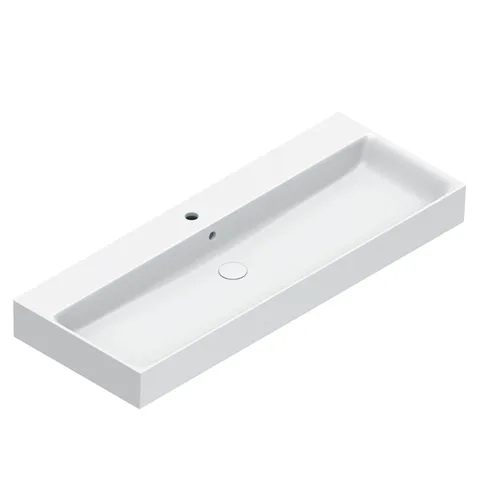 Catalano PREMIUM Раковина 120x47, с 2 отв. под смеситель, покрытие Cataglaze+, цвет белый матовый