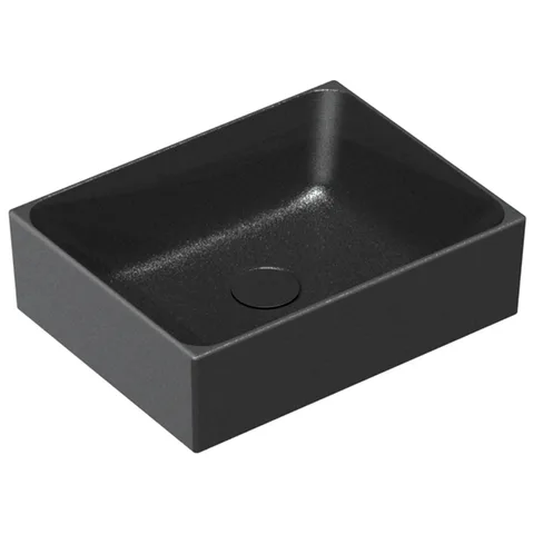 Catalano PREMIUM Раковина 45x35 накладная, без отв. под смеситель, покрытие Cataglaze+, цвет черный матовый