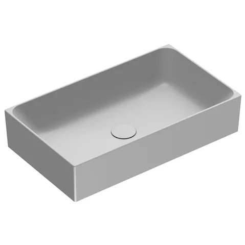 Catalano PREMIUM Раковина 60x35 накладная, без отв. под смеситель, покрытие Cataglaze+, цвет Cemento Satinato