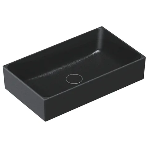 Catalano PREMIUM Раковина 60x35 накладная, без отв. под смеситель, покрытие Cataglaze+, цвет черный матовый