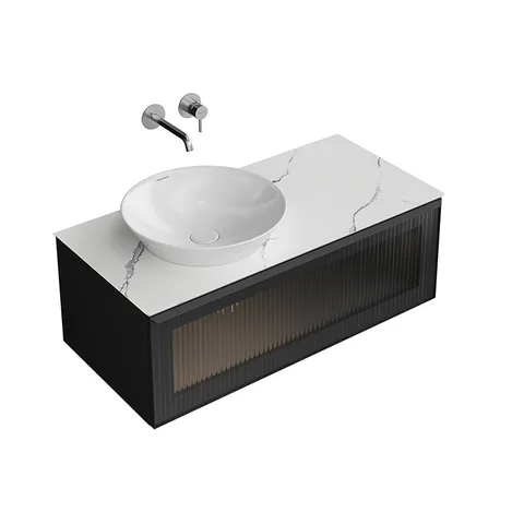 Kerama Marazzi ICONICO Столешница из керамогранита Монте Тиберио 100 см, белый натуральный (без отв. под смеситель)
